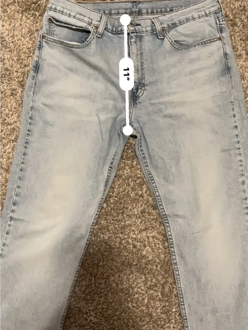 Levi's Light Blue slim Leg Men’s Jeans sz36x32